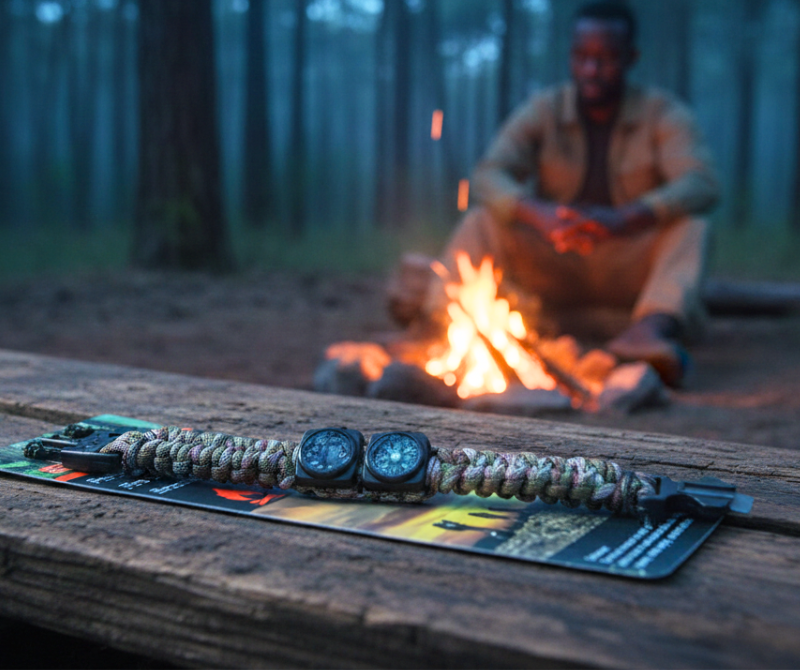 Outdoor Umbrella Rope – Camo / Black